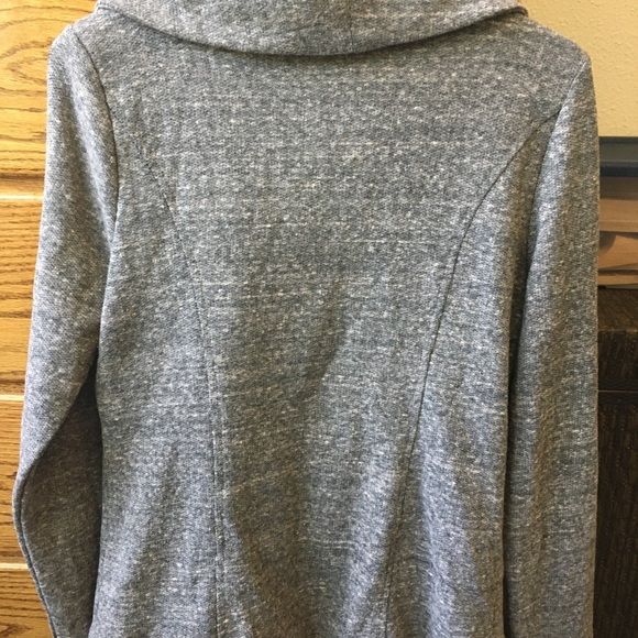 Mystree Gray Moto Sweater Jacket - Picture 5 of 7